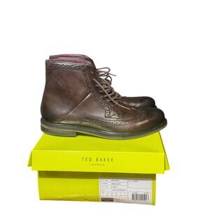 Men's Ted baker wingtip boots new with original box size 10